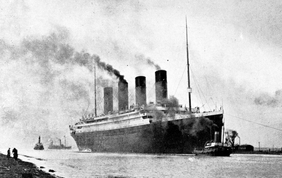 HMS Titanic on sea trials