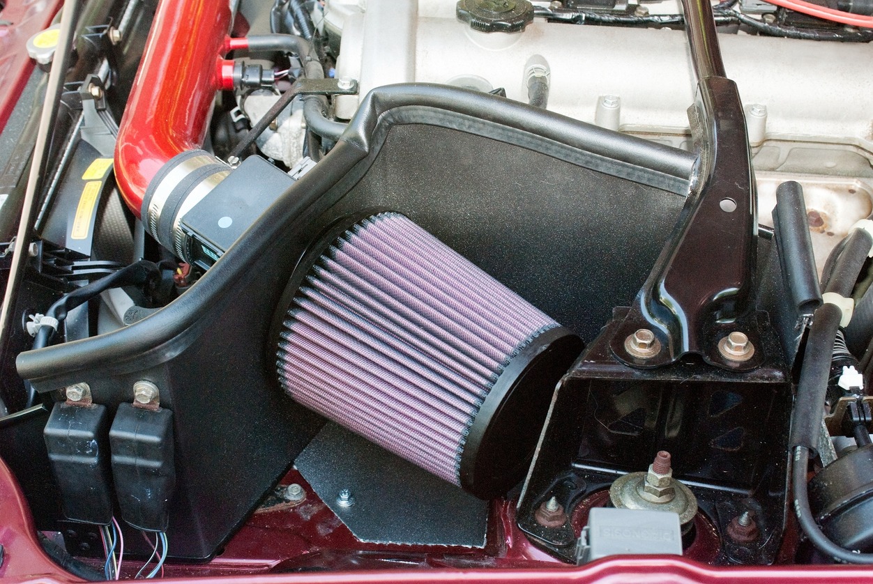 Car Open Air Intake Filter with Heat DIY Shield