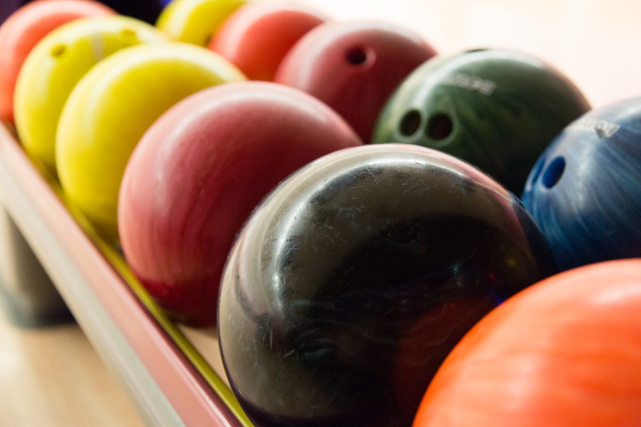 Coloured Bowling balls