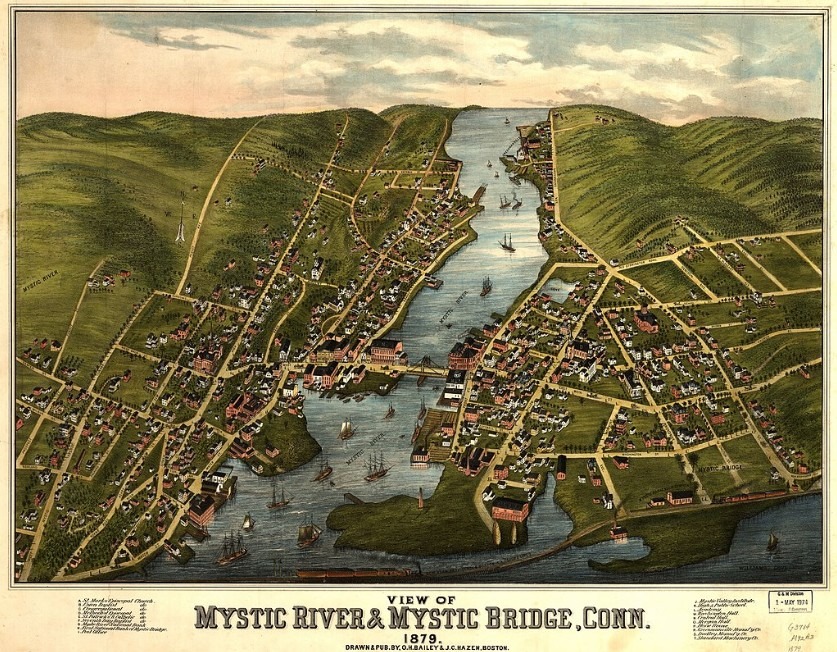 Mystic River and Mystic Bridge