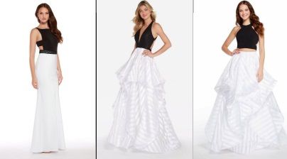 Two-Tone Sleeveless Alyce Paris Prom Dresses