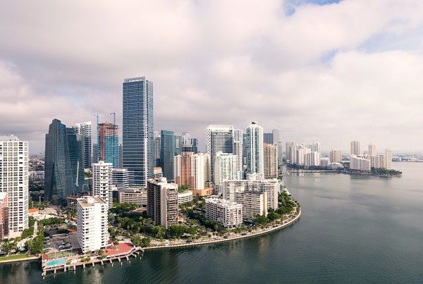 a wonderful view of the buildings in Miami, Florida