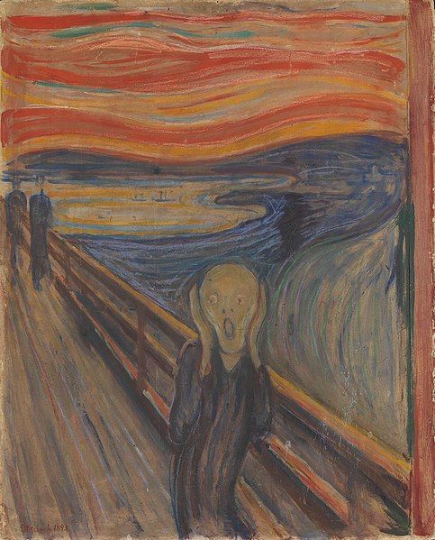 first painted version of The Scream by Edvard Munch