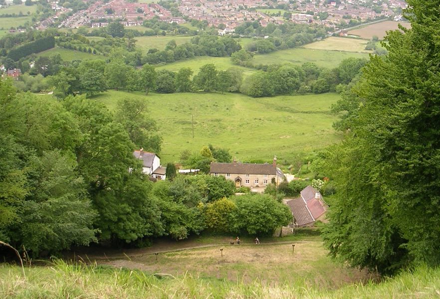 Cooper’s Hill where the cheese rolling competition is held