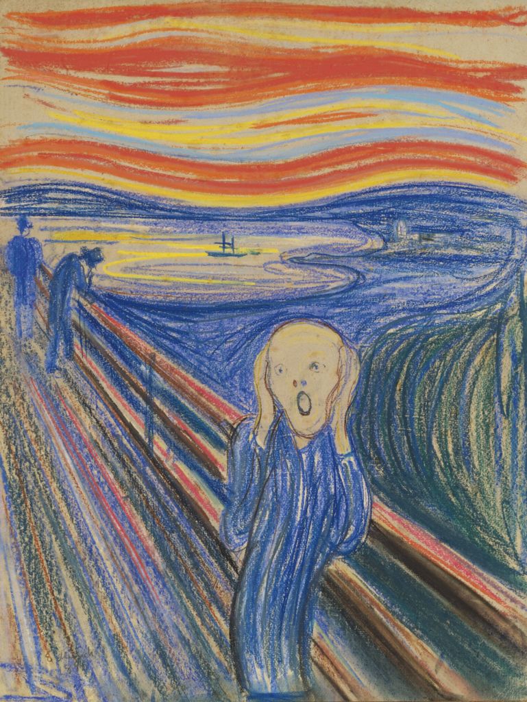 second pastel version of The Scream