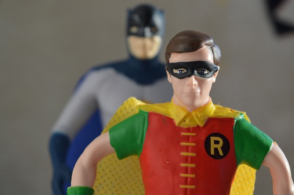 Batman and Robin figures