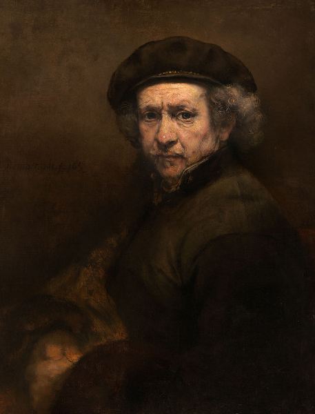 self portrait of Rembrandt