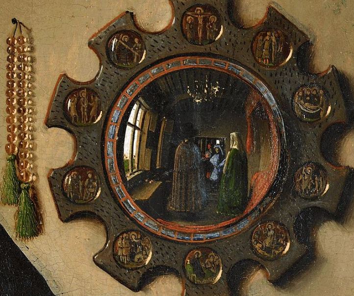 the mirror seen in the portrait