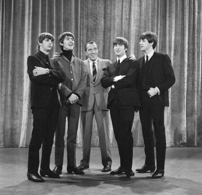 Ed Sullivan with The Beatles