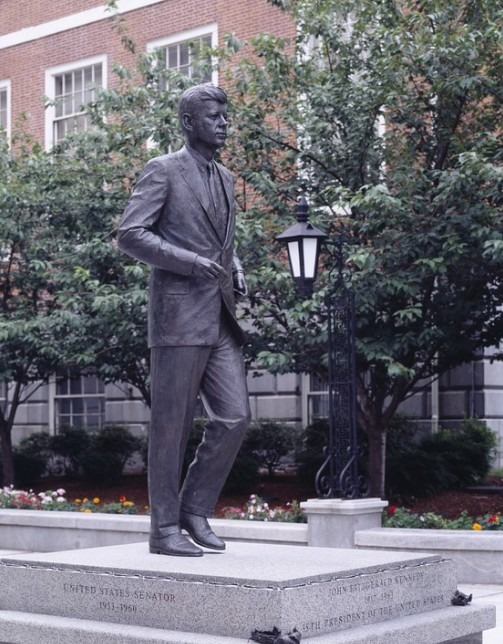 A statue of former United States President John F. Kennedy