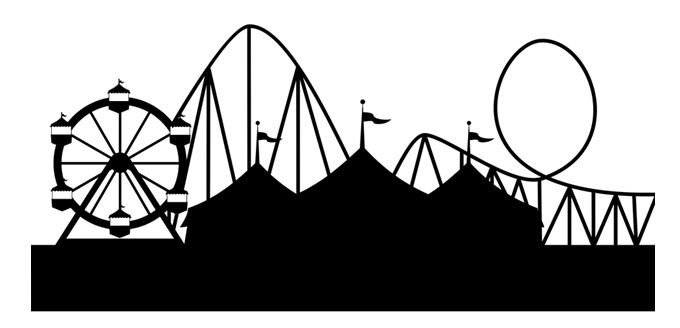 Silhouette of a carnival