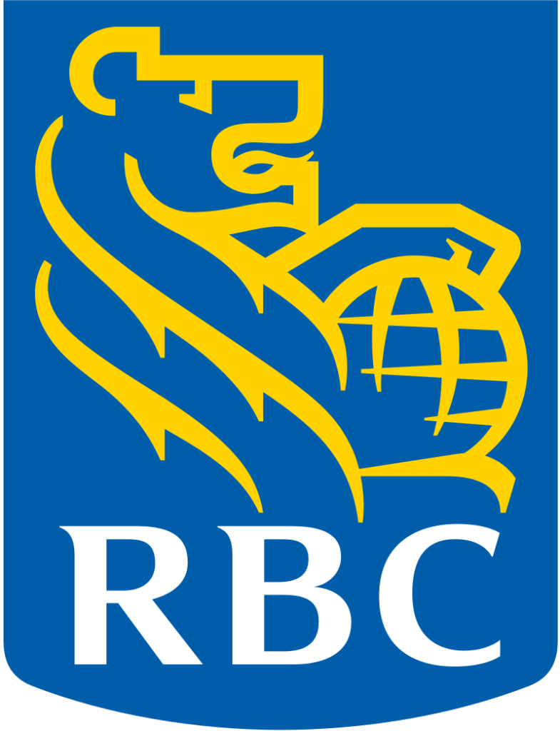 blue logo of the RBC image