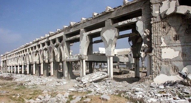 The abandoned Yasser Arafat International Airport on the Gaza Strip