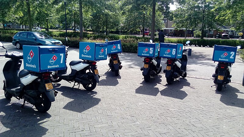 Domino’s Pizza delivery motorcycles image