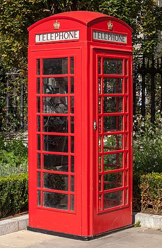 K6 red telephone booth image