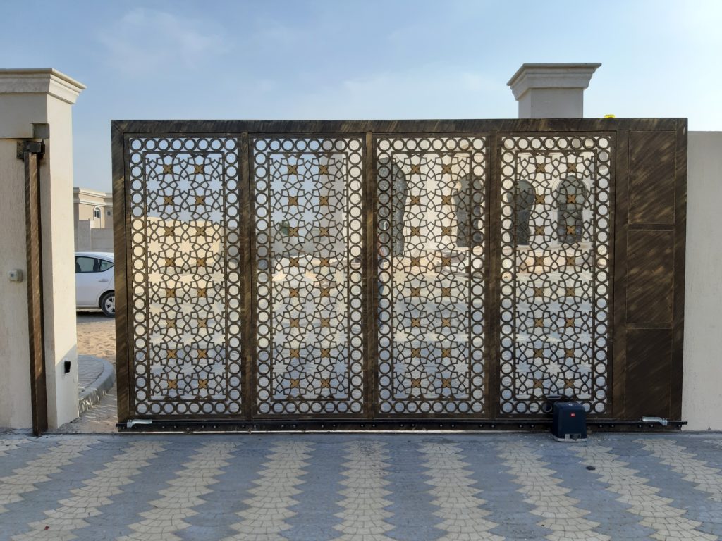 An Image of Gate with automatic sliding system