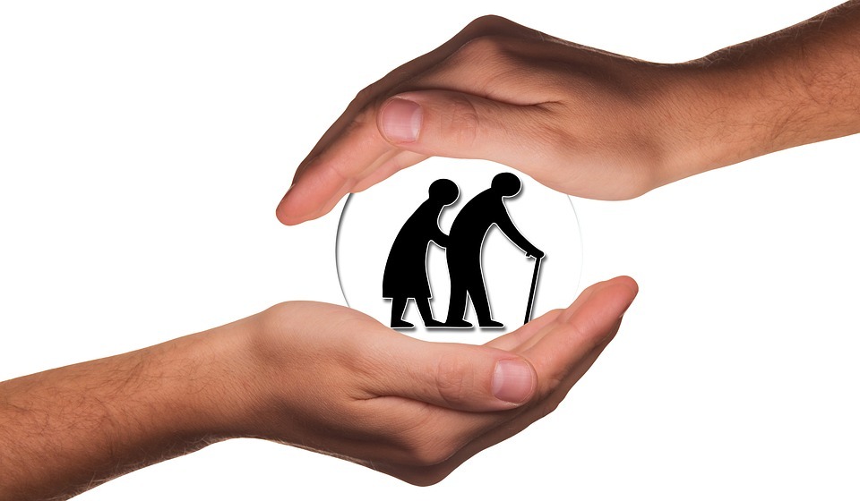 protecting hands for the elderly image