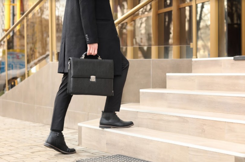 Travel With Leather Briefcase