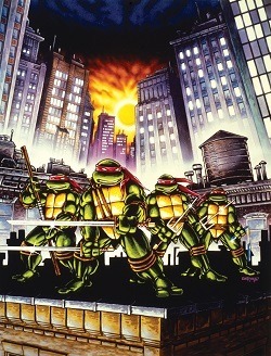 teenage mutant ninja turtles lithograph