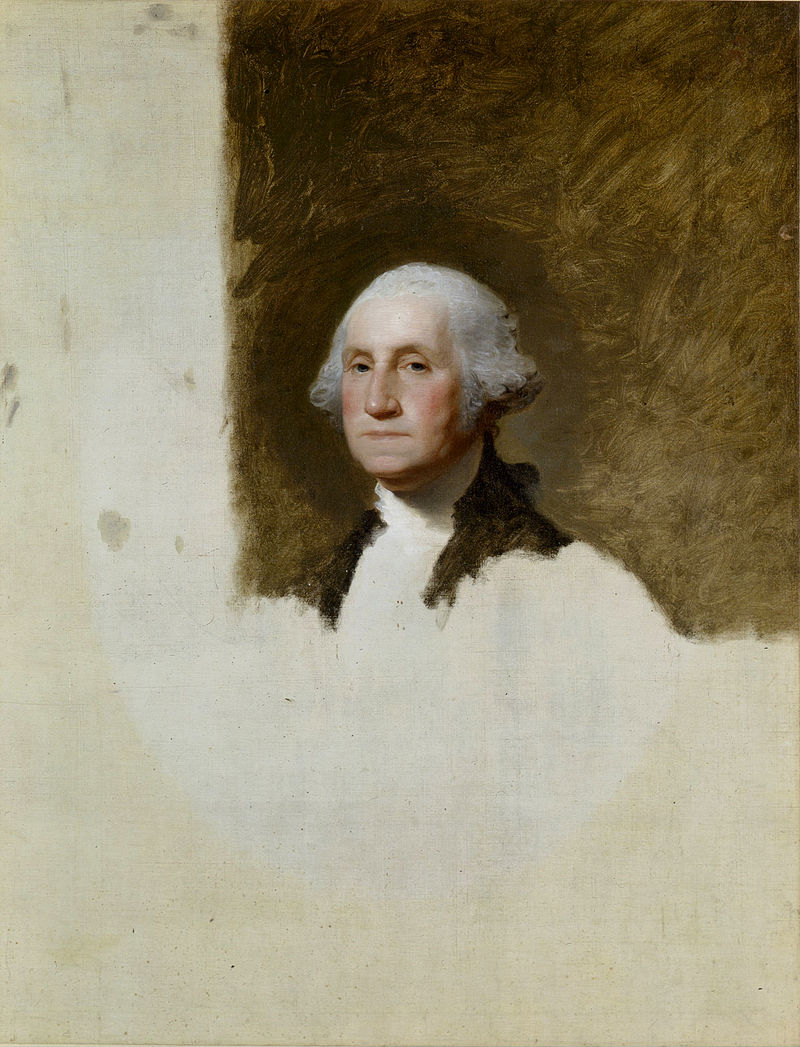 unfinished portrait of George Washington