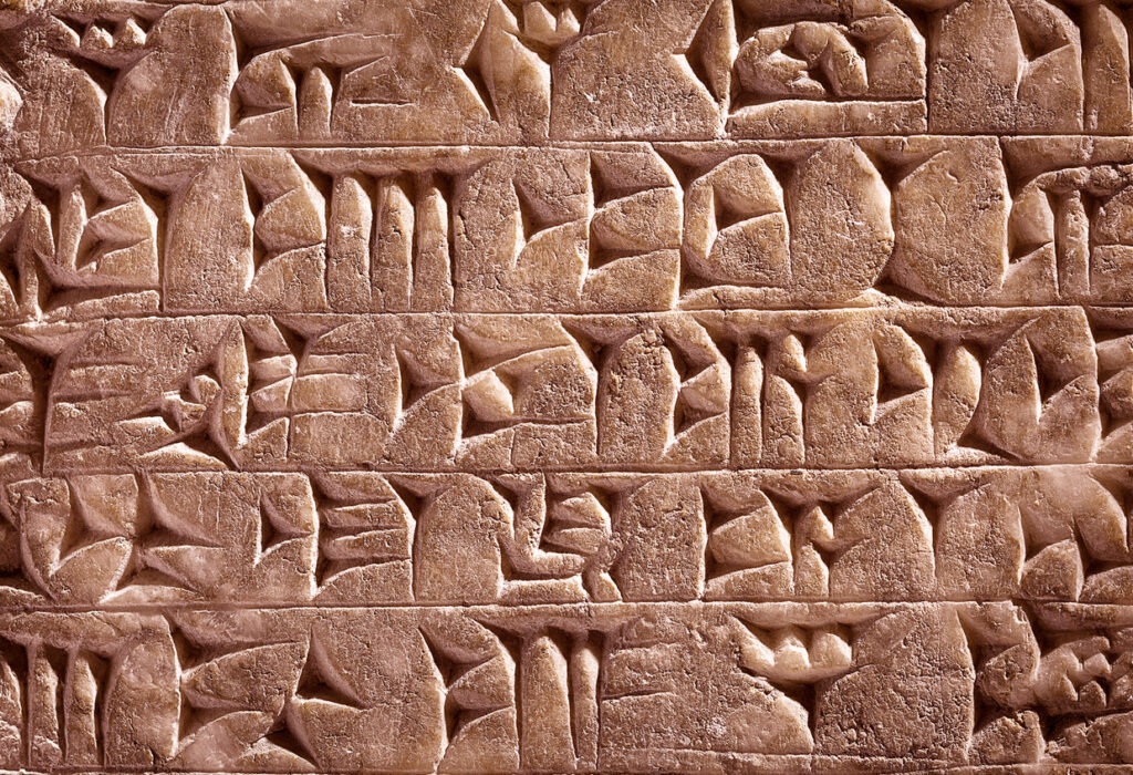 An image of Ancient cuneiform tablet