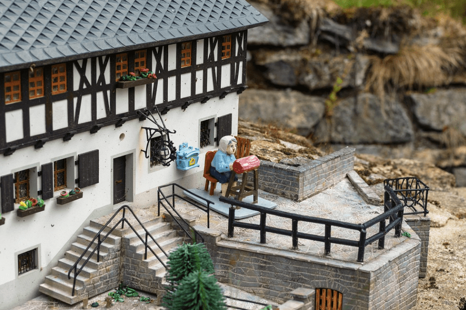 a miniature house