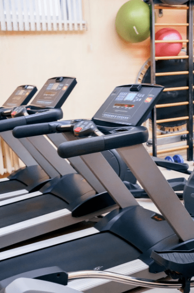 three smart treadmills