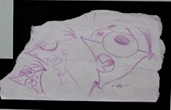 A sketch of Phineas and Ferb image