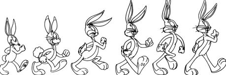 Bugs Bunny evolution.