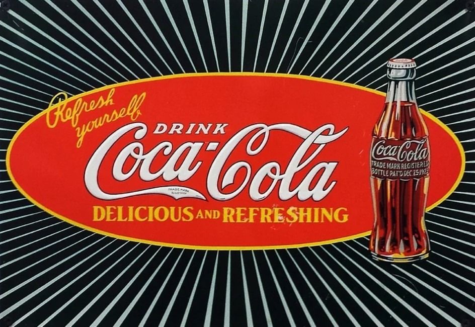 coca cola vintage advertising illustration