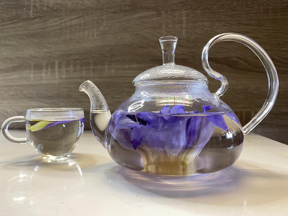 Freshly brewed lotus tea