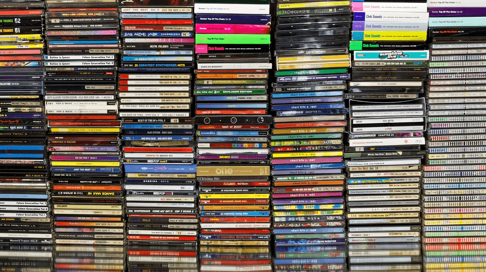 stacks of CD’s