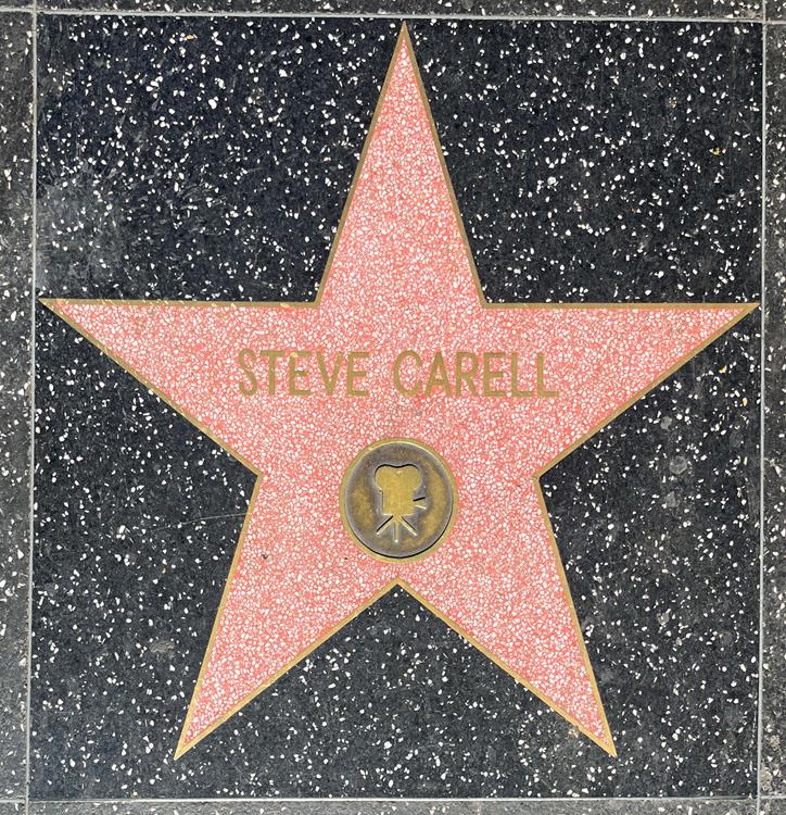 Steve Carell's star in the Hollywood Walk of Fame