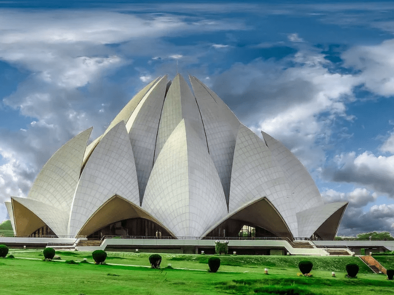 the Lotus Temple