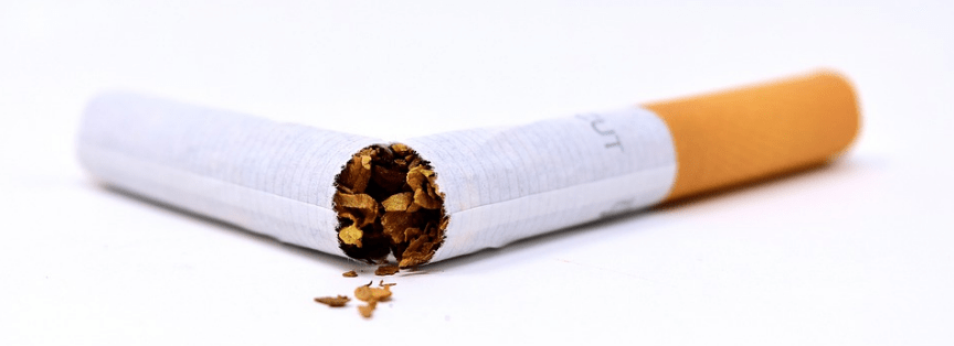 tobacco inside a cigarette