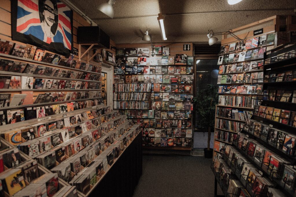 Records, records store, music store, CD store, shop