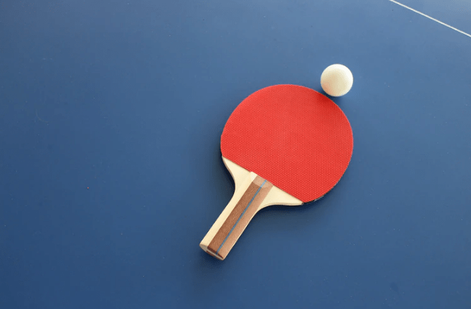A table tennis racket