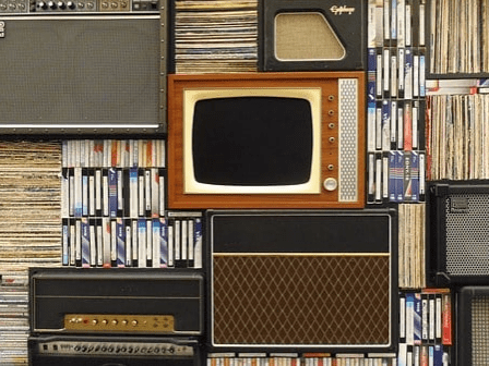 A vintage television set