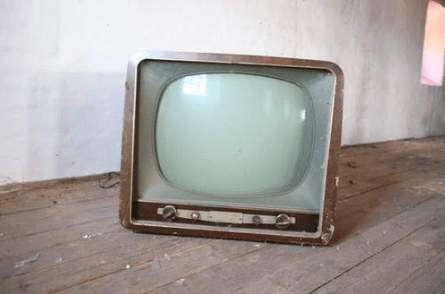 An old-fashioned TV