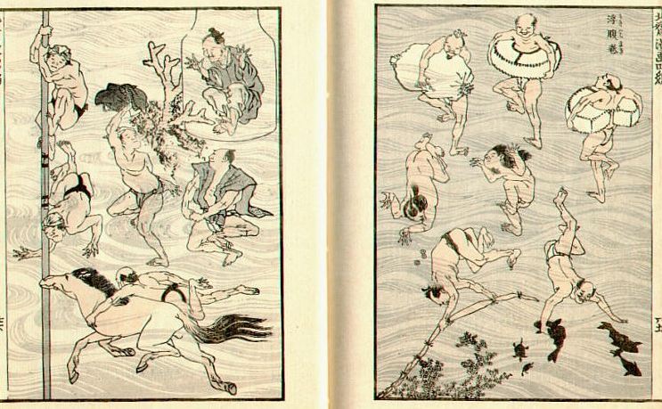 Bathers of Hokusai manga