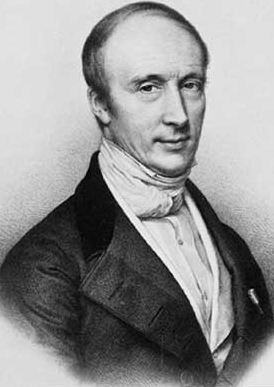 Cauchy around 1840. Lithography by Zéphirin Belliard after a painting by Jean Roller.