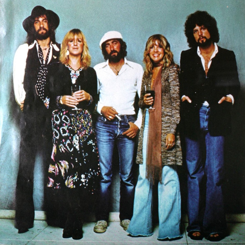 Fleetwood Mac in 1977. From left to right: Mick Fleetwood, Christine McVie, John McVie, Stevie Nicks and Lindsey Buckingham