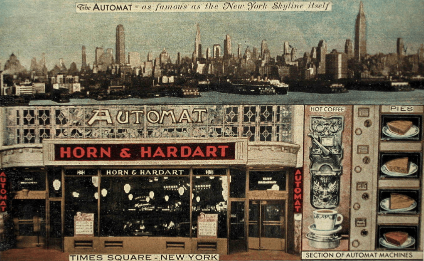 Image of the Horn and Hardart automat.
