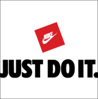 An Image of Just Do It, Nike’s slogan and trademark