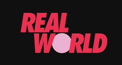 Logo of the reality show, The Real World. 