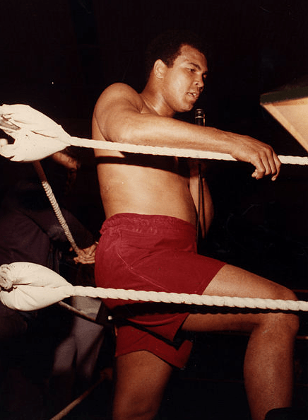 Muhammad Ali on the boxing ring