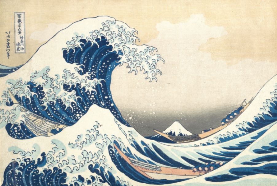 Painting of The Great Wave off Kanagawa