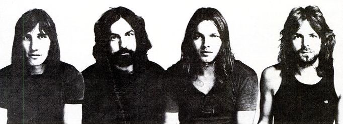 Pink Floyd in 1971, following Barrett's departure. From left to right: Waters, Mason, Gilmour, Wright