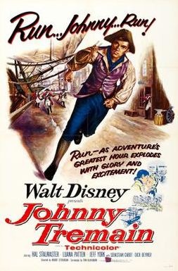 The 1957 poster of Johnny Tremain