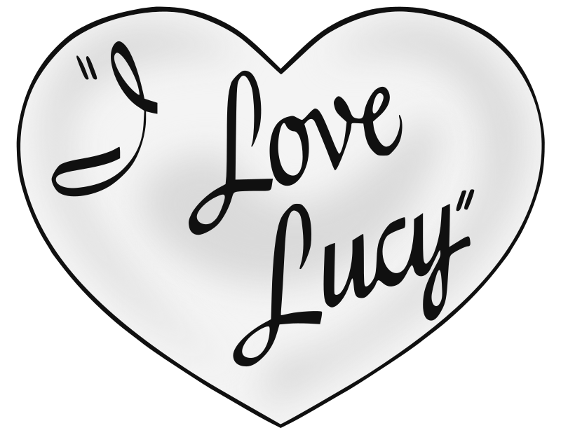 Title lettering for I Love Lucy image